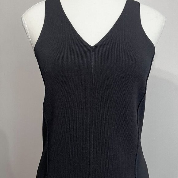 NWOT HOUSE OF HARLOW 1960 BLACK STRETCH KNIT MAXI DRESS - XL - Picture 4 of 11